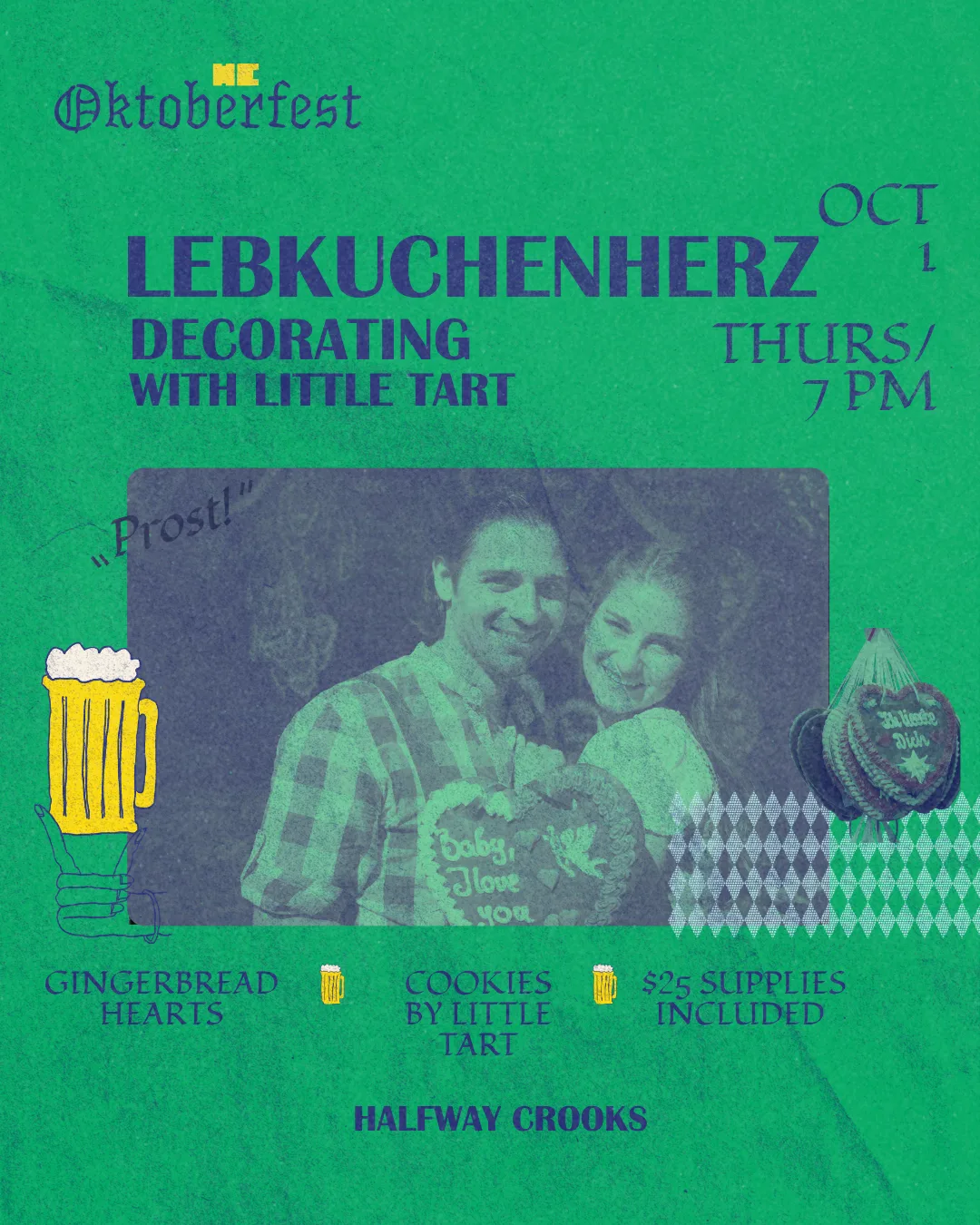 Lebkuchenherz Decorating — with Little Tart